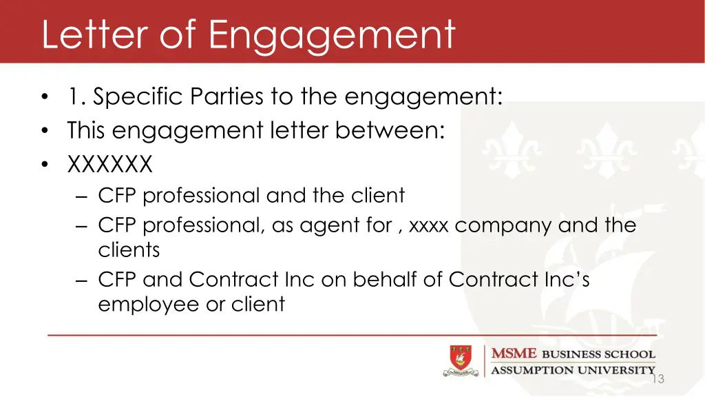 letter of engagement 1