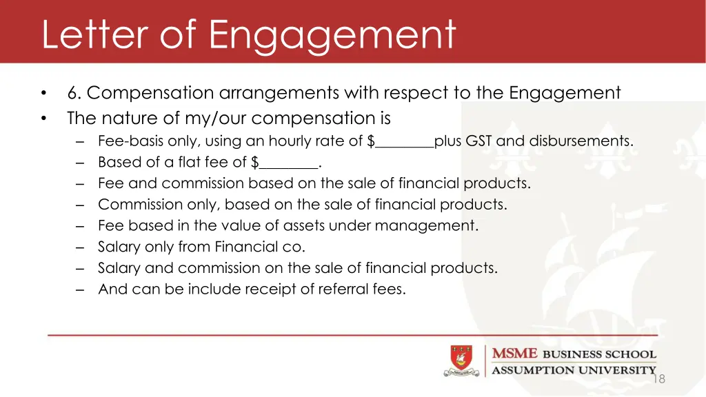 letter of engagement 6