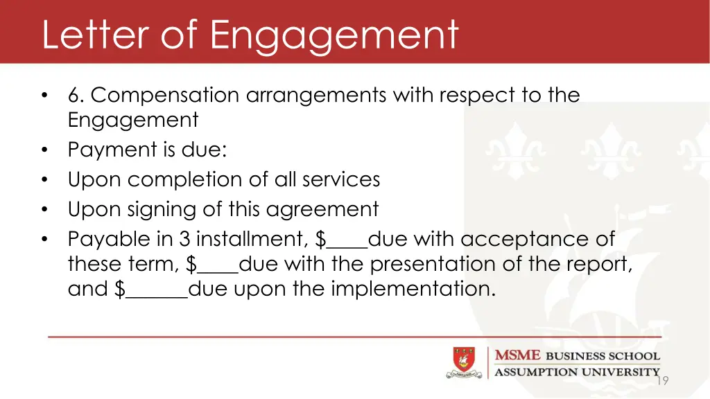 letter of engagement 7