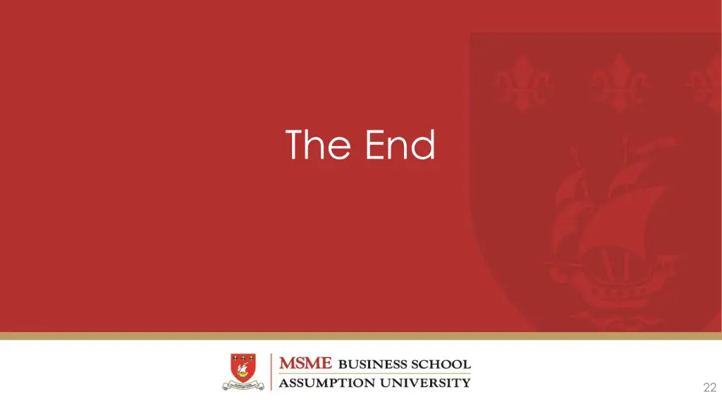 the end