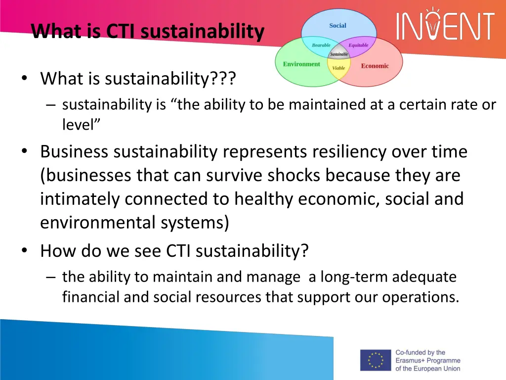 what is cti sustainability