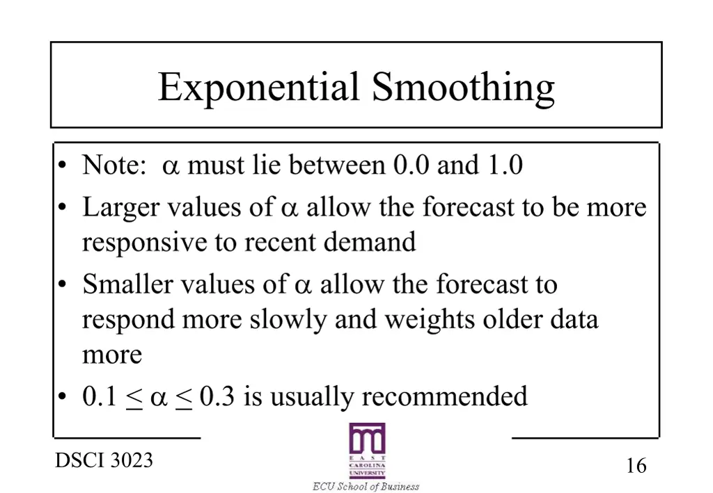 exponential smoothing 2