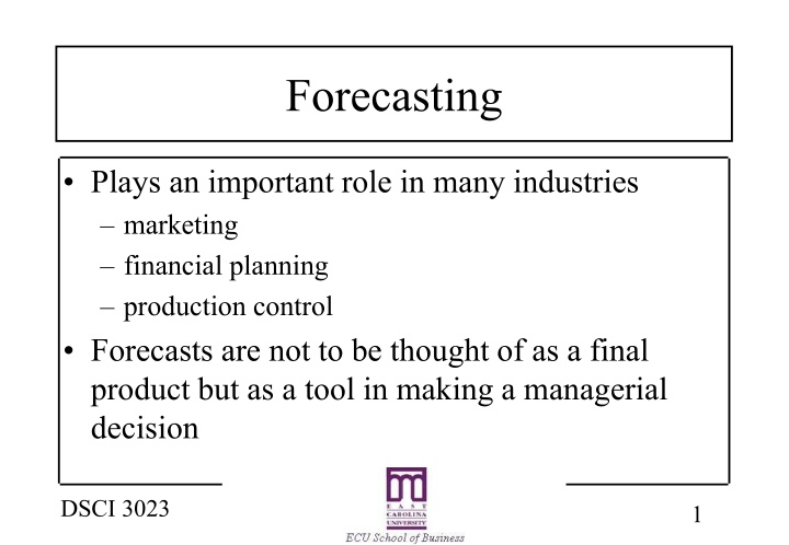 forecasting