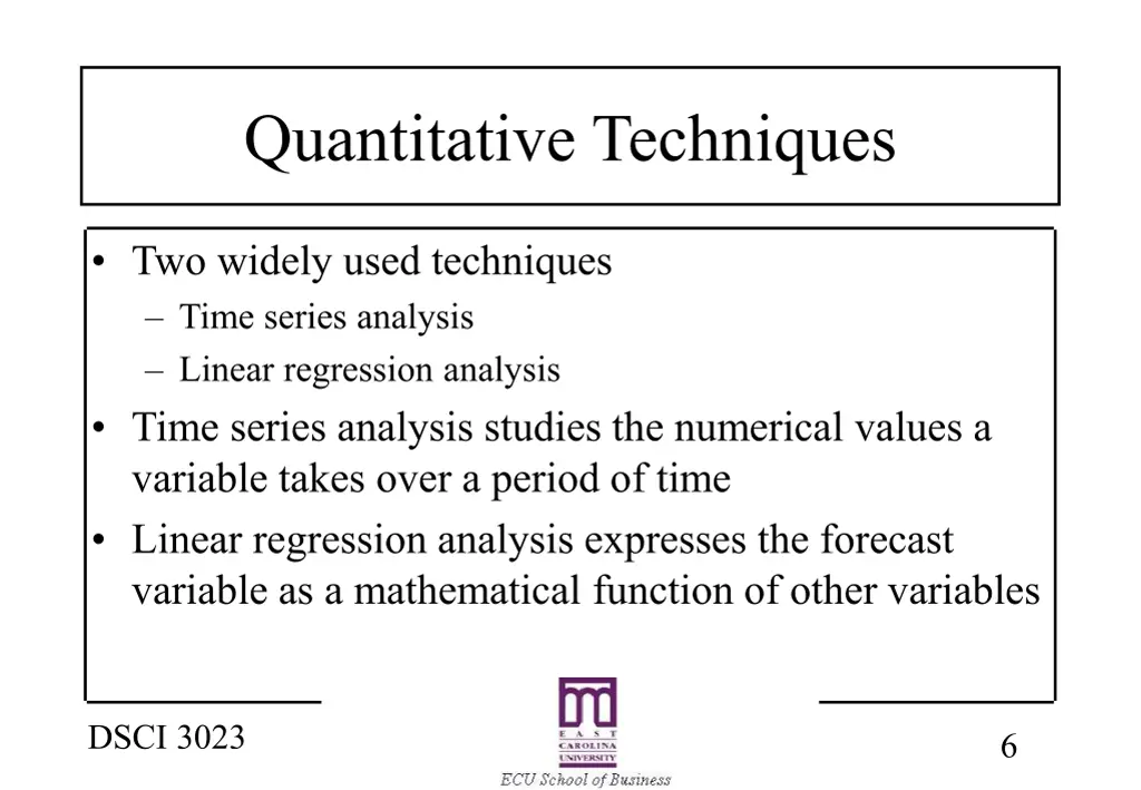 quantitative techniques