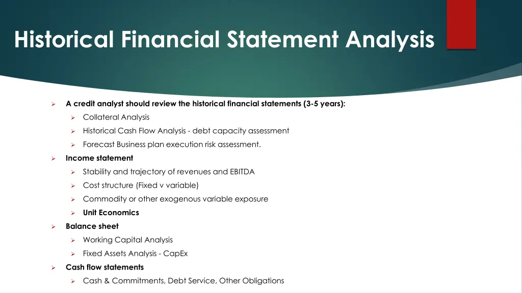 historical financial statement analysis