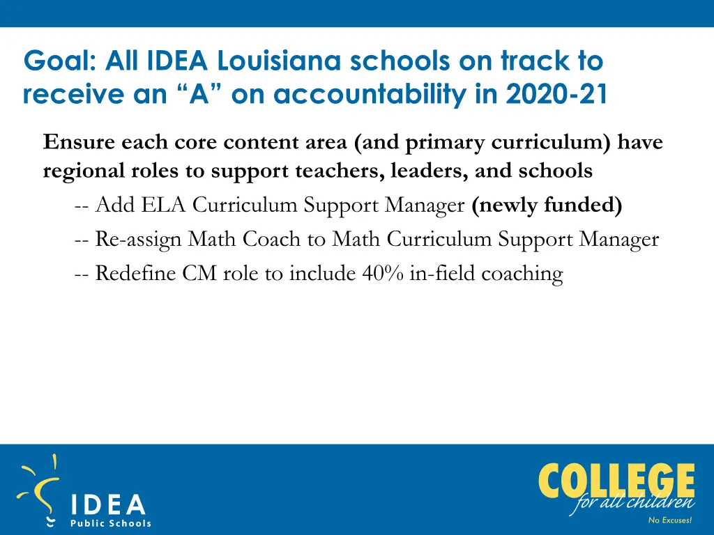 goal all idea louisiana schools on track