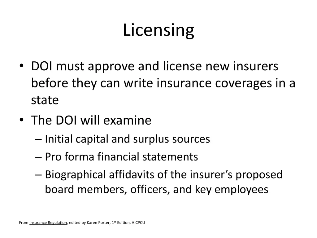 licensing