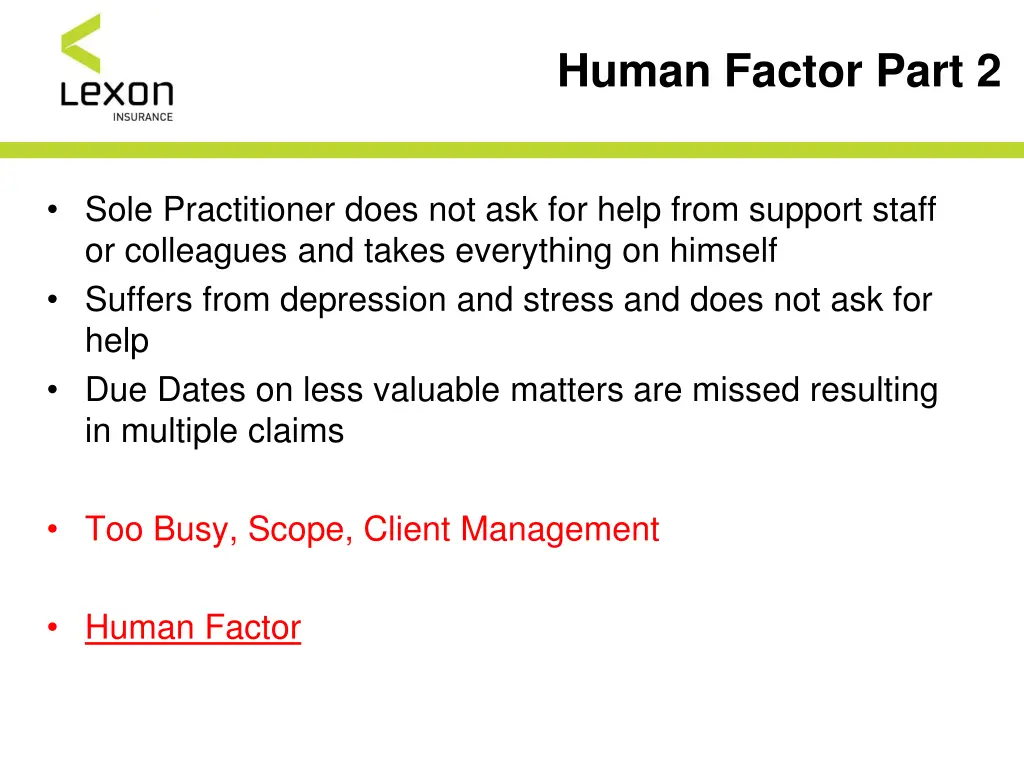 human factor part 2