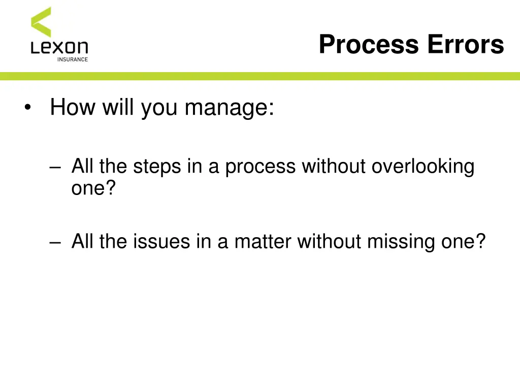 process errors 1