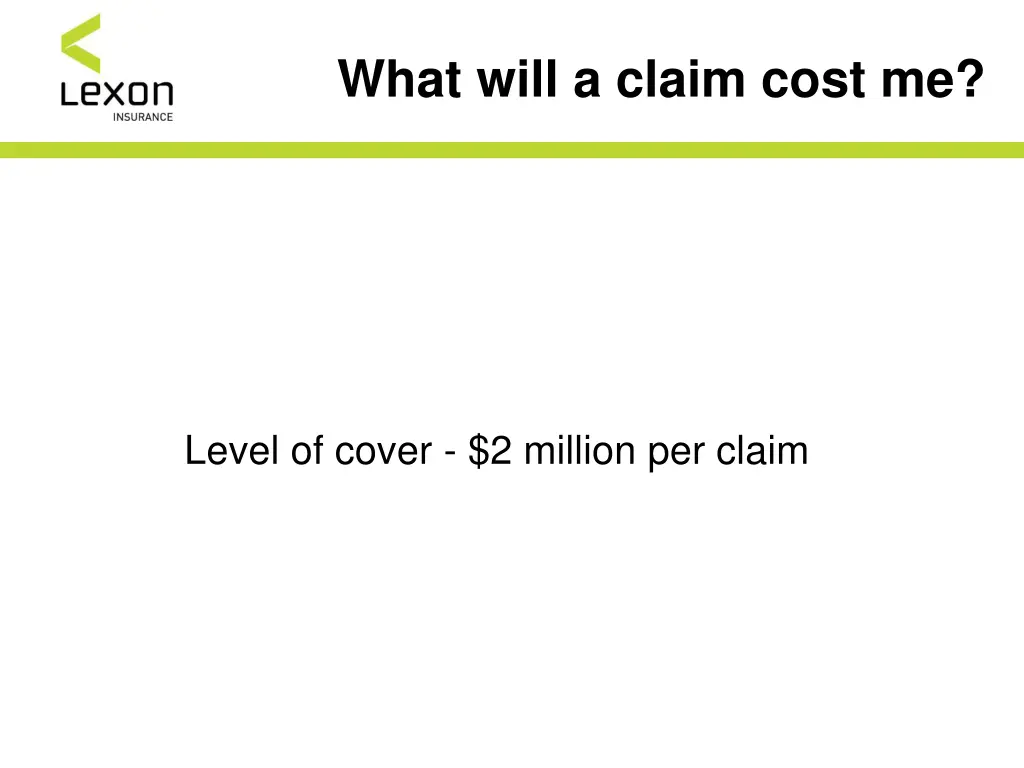what will a claim cost me