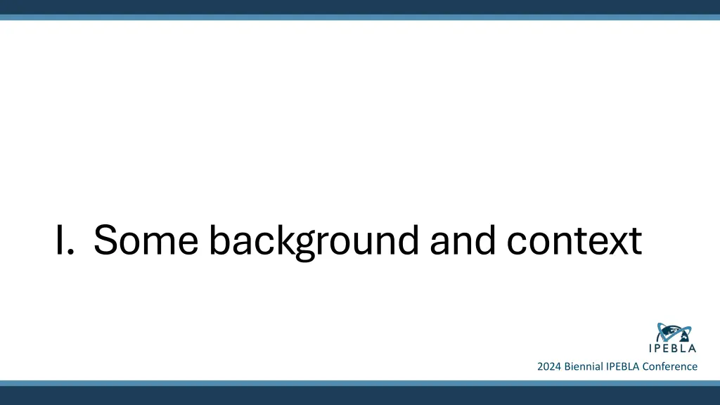 i some background and context
