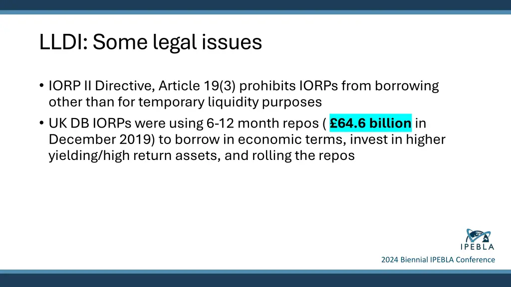 lldi some legal issues