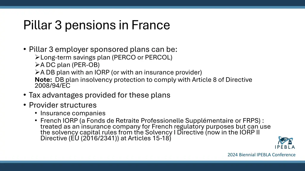 pillar 3 pensions in france