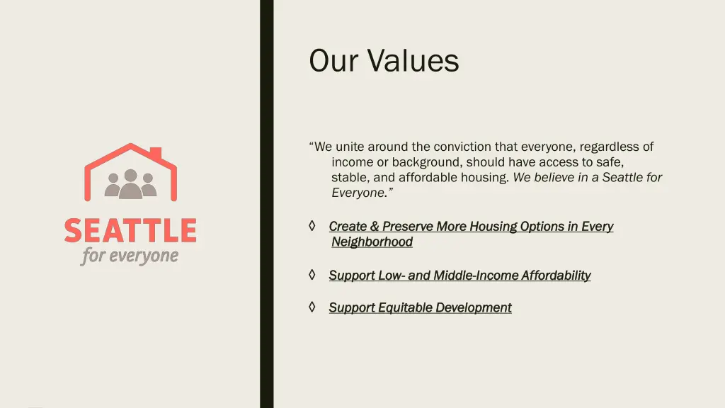 our values