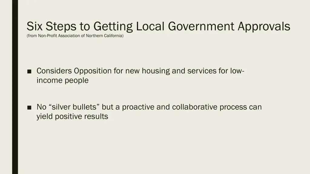 six steps to getting local government approvals
