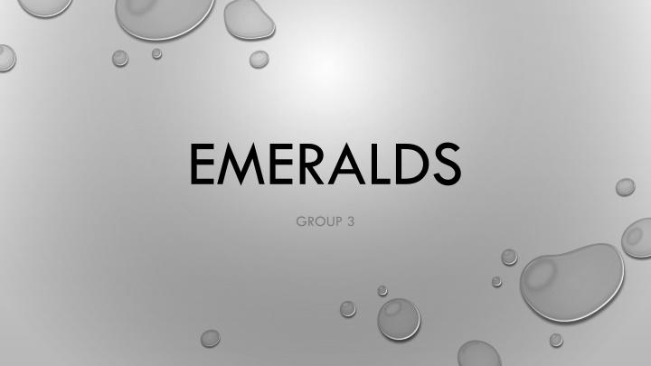 emeralds
