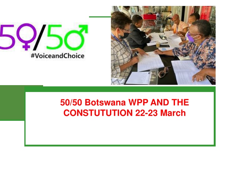 50 50 botswana wpp and the constutution