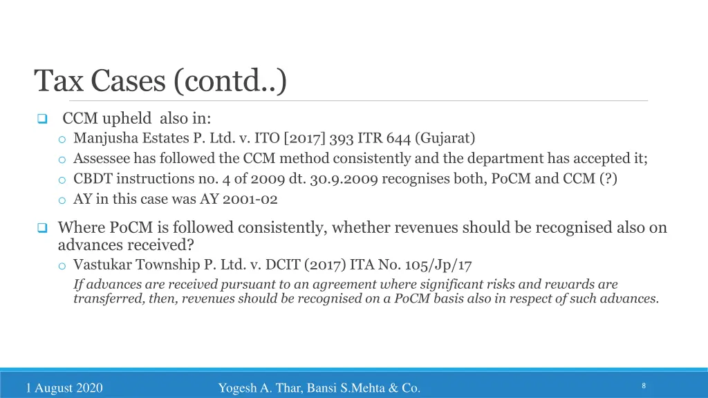 tax cases contd