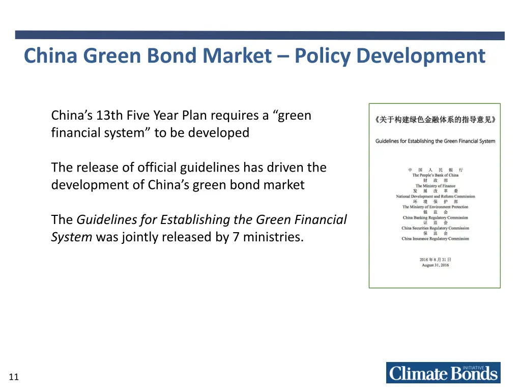 china green bond market policy development