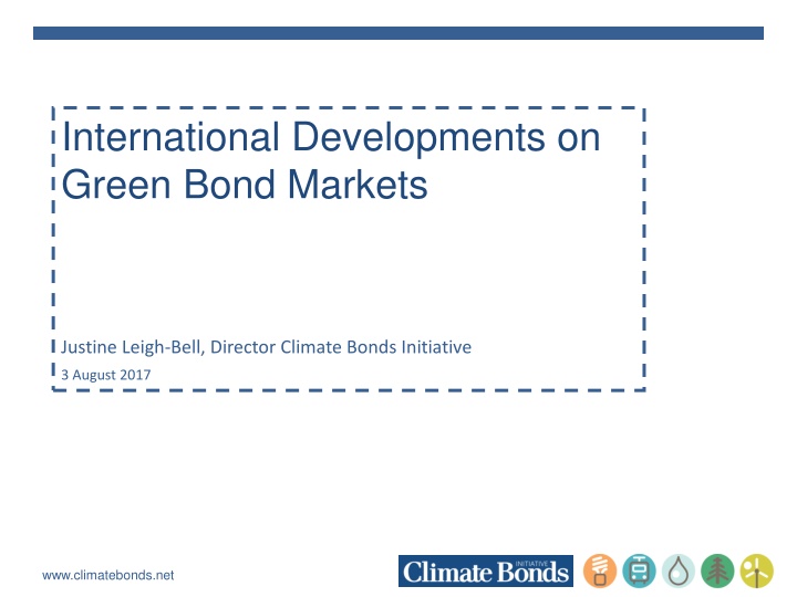 international developments on green bond markets