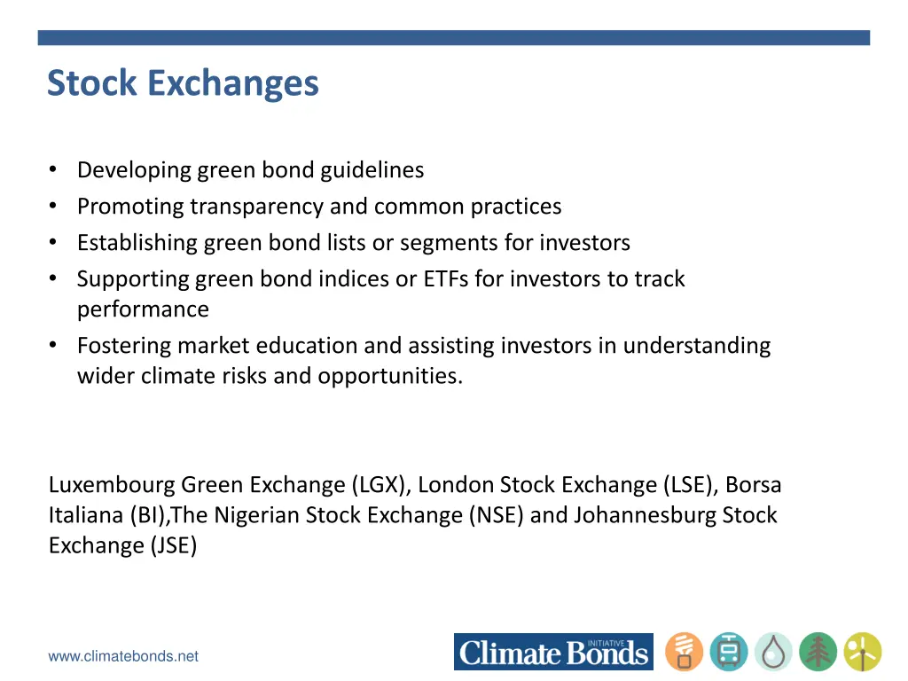 stock exchanges