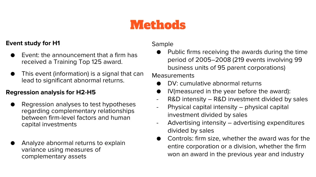 methods