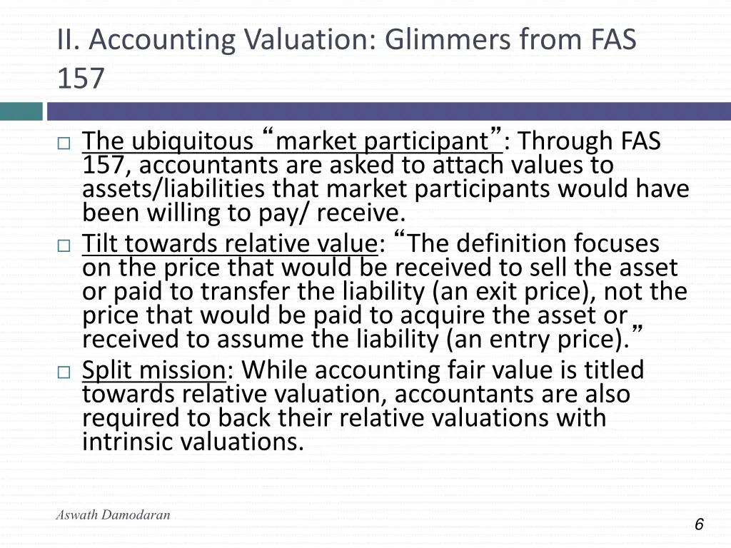 ii accounting valuation glimmers from fas 157
