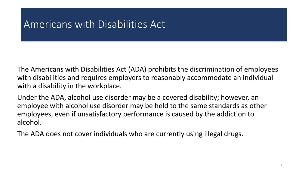 americans with disabilities act