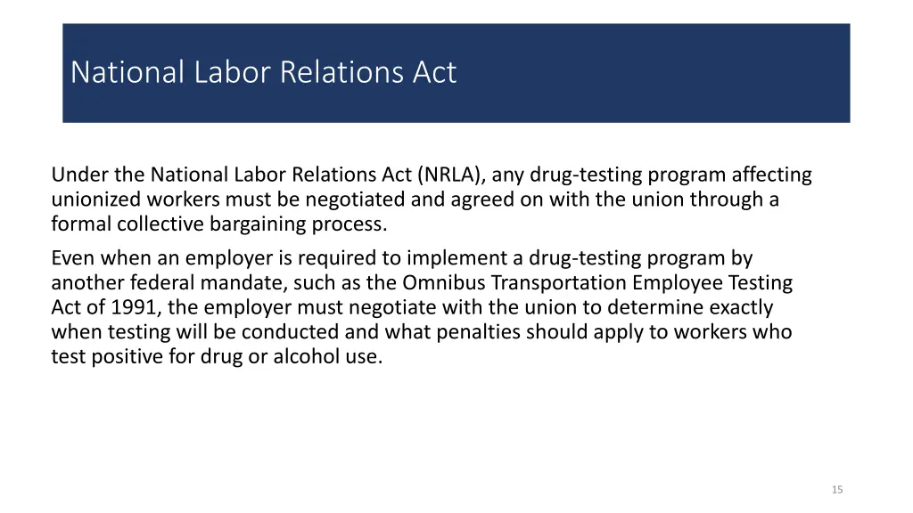 national labor relations act