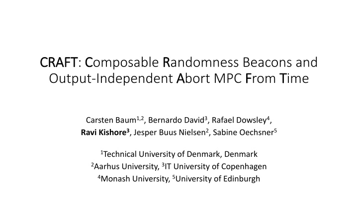 craft craft c composable r randomness beacons