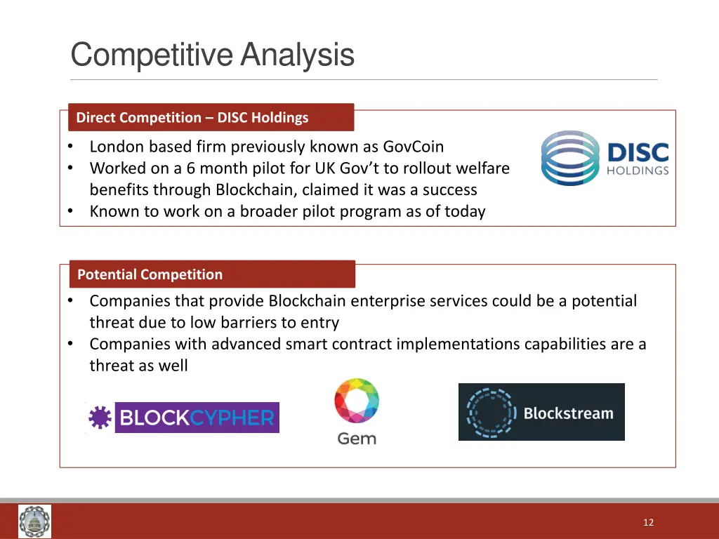 competitive analysis