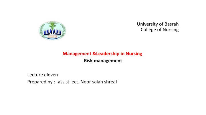 university of basrah college of nursing