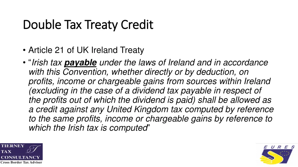 double tax treaty credit double tax treaty credit