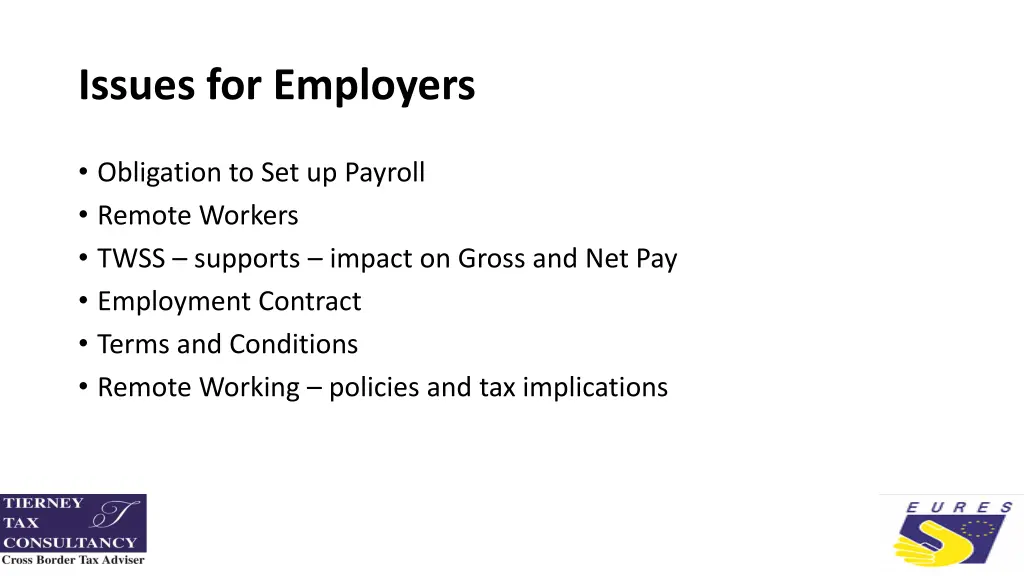 issues for employers