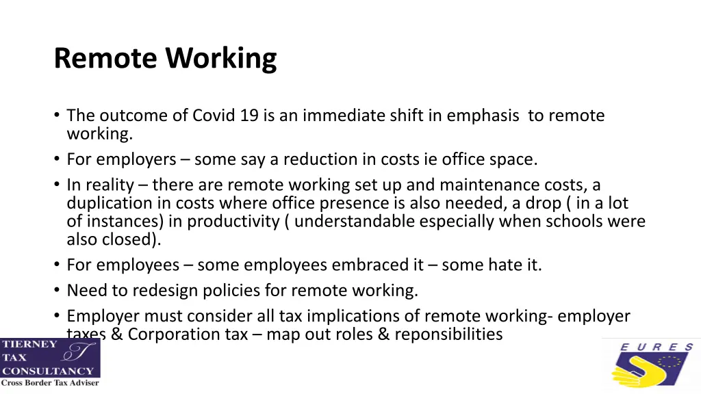 remote working
