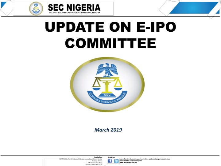 update on e ipo committee
