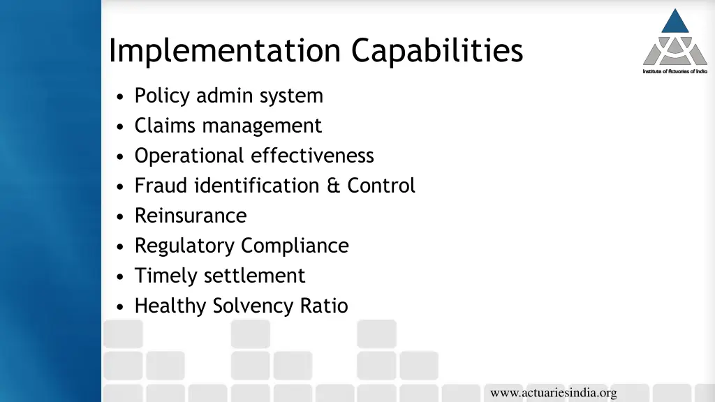 implementation capabilities