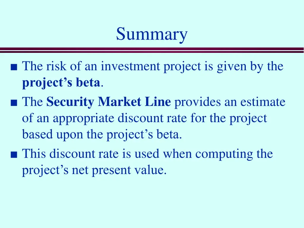summary