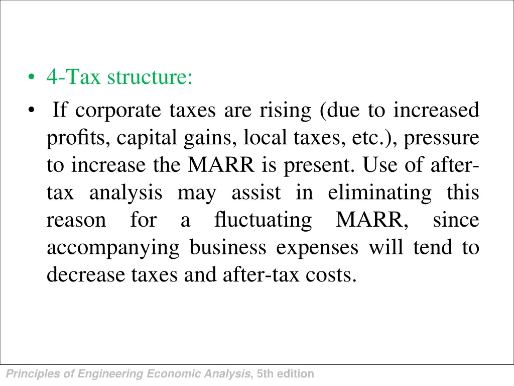4 tax structure if corporate taxes are rising