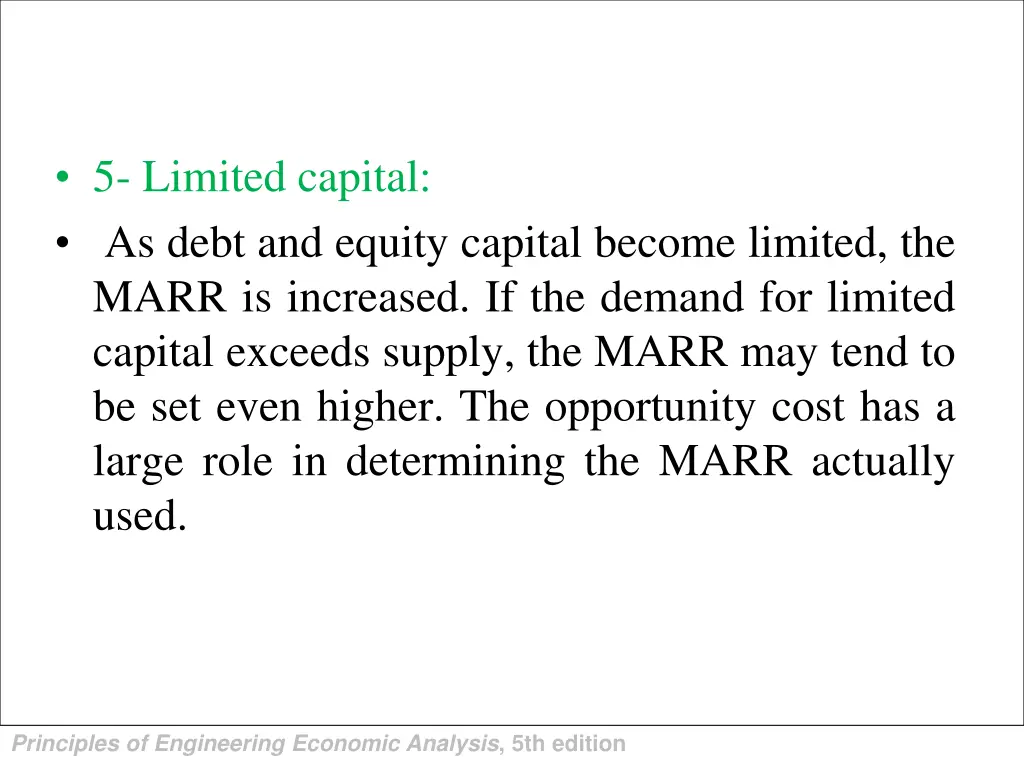 5 limited capital as debt and equity capital