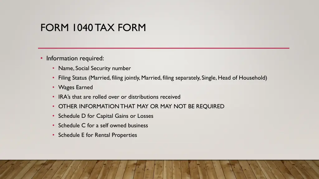 form 1040 tax form