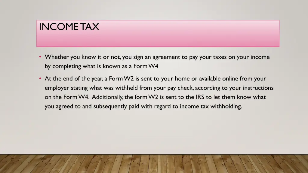 income tax