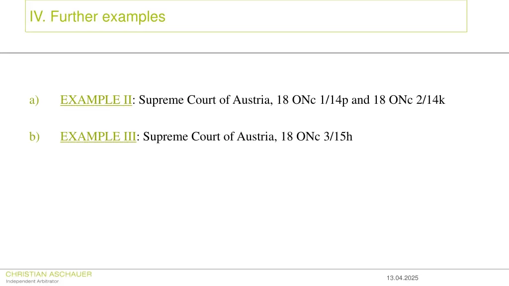 iv further examples