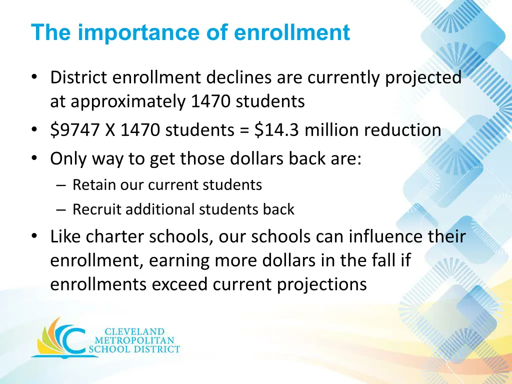the importance of enrollment