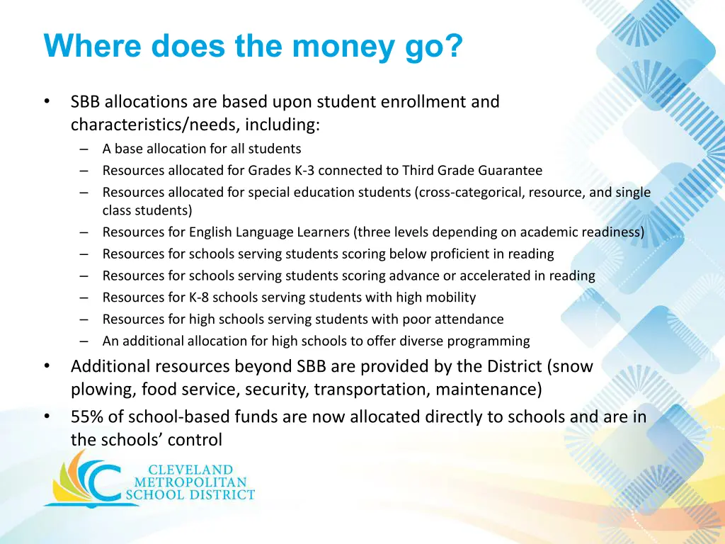 where does the money go