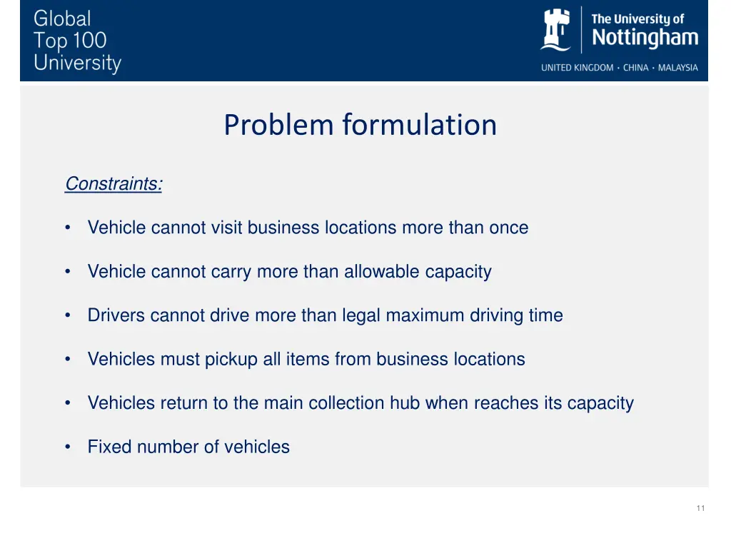 problem formulation 2