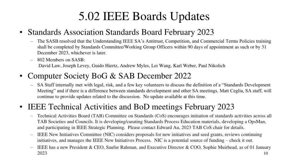 5 02 ieee boards updates