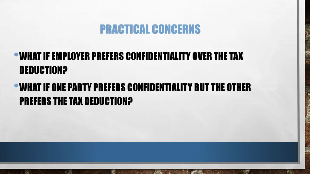 practical concerns 3