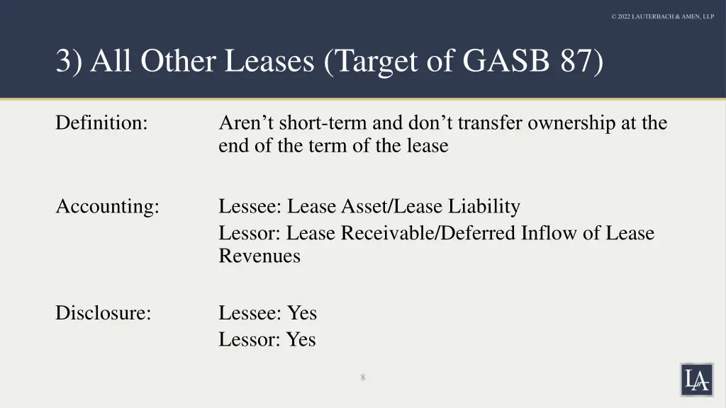 3 all other leases target of gasb 87