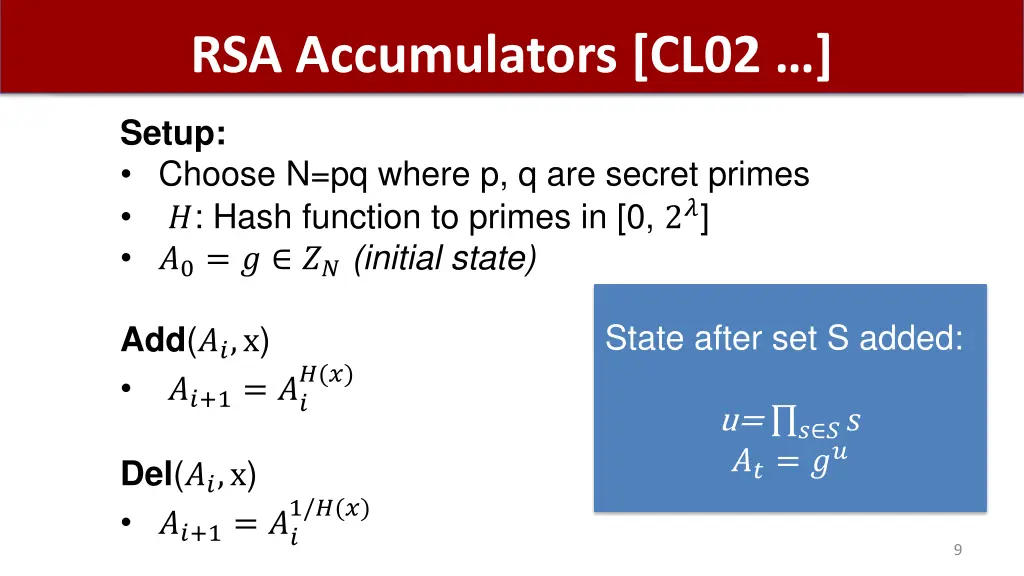 rsa accumulators cl02